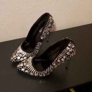 Jeweled Stiletto Heels